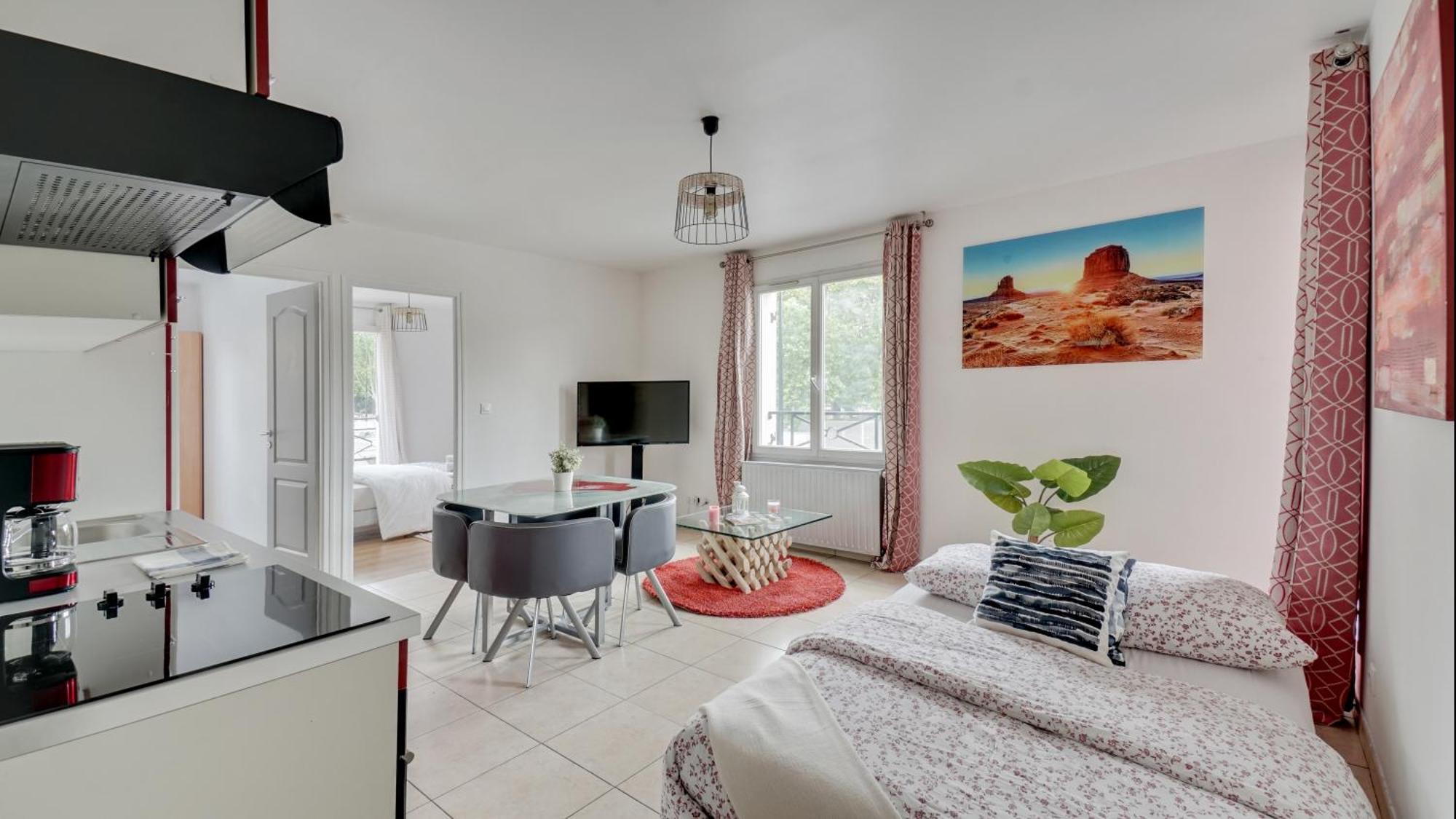 Chic Apart With Parking Near Paris Aubervilliers Bagian luar foto
